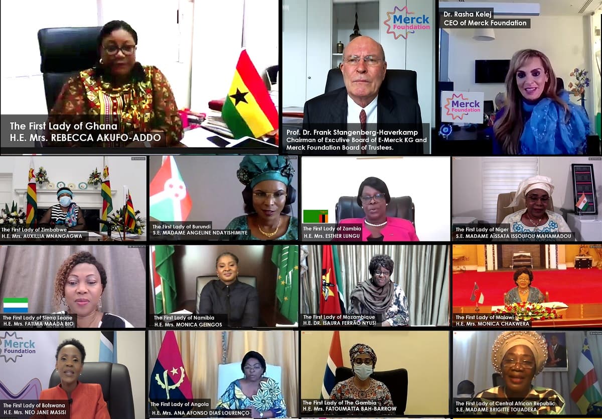 H.E. REBECCA AKUFO-ADDO, The First Lady of Ghana & Ambassador of Merck More Than a Mother during, Merck Foundation First Ladies Initiative - VC Summit 2020