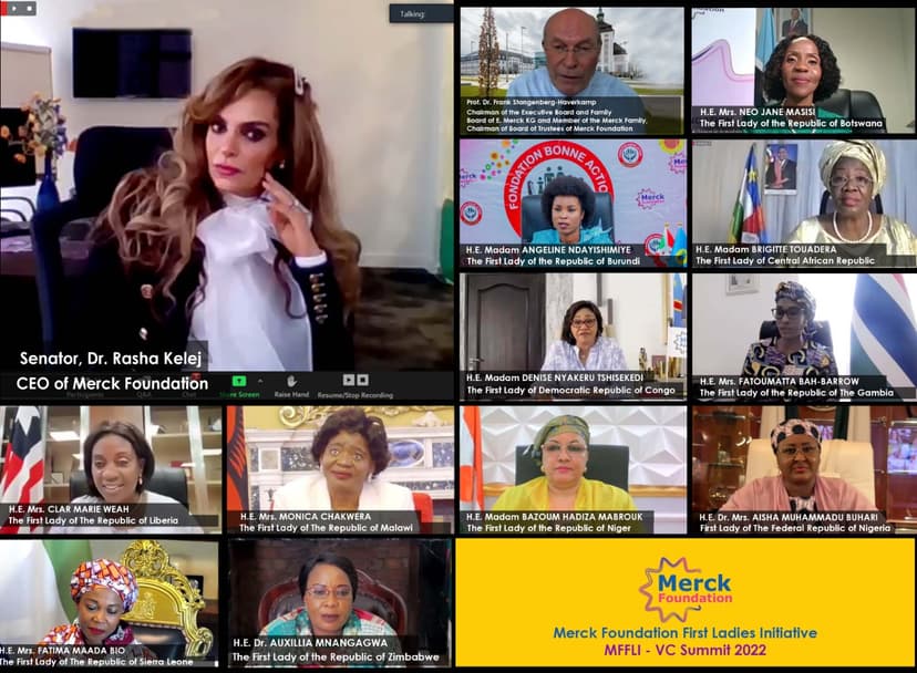 Senator, Dr. Rasha Kelej, CEO of Merck Foundation and President of Merck Foundation “More Than a Mother” Campaign during 4th edition of Merck Foundation First Ladies Initiative- MFFLI -  Summit 