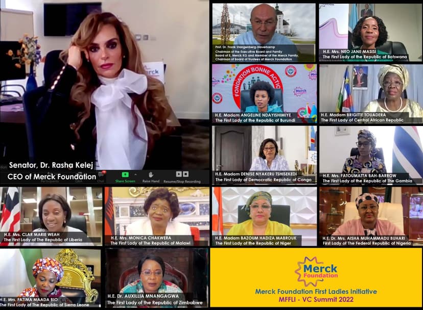 Senator, Dr. Rasha Kelej, CEO of Merck Foundation and President of Merck Foundation “More Than a Mother” Campaign during 4th edition of Merck Foundation First Ladies Initiative- MFFLI -  Summit 