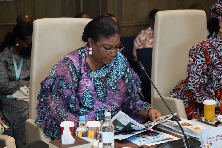 Senator, Dr. Rasha Kelej with African First Ladies and also Ambassadors of Merck Foundation “More Than a Mother” Campaign during Merck Foundation First Ladies Initiative - MFFLI Committee 2022