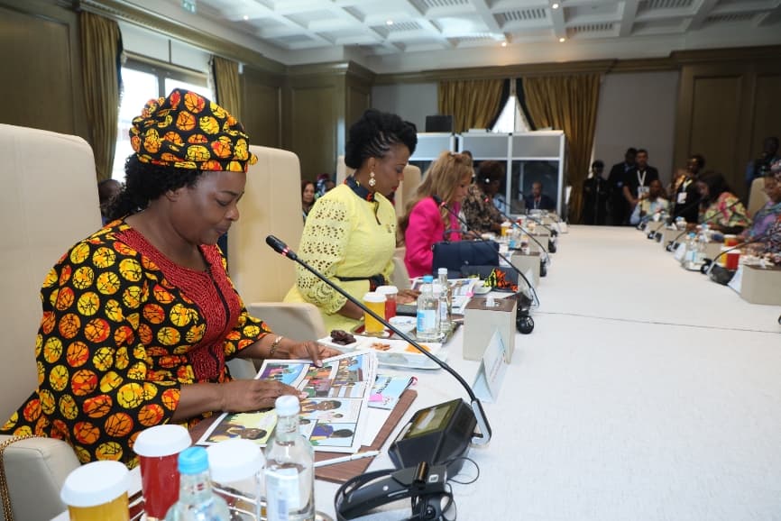Senator, Dr. Rasha Kelej with African First Ladies and also Ambassadors of Merck Foundation “More Than a Mother” Campaign during Merck Foundation First Ladies Initiative - MFFLI Committee 2022