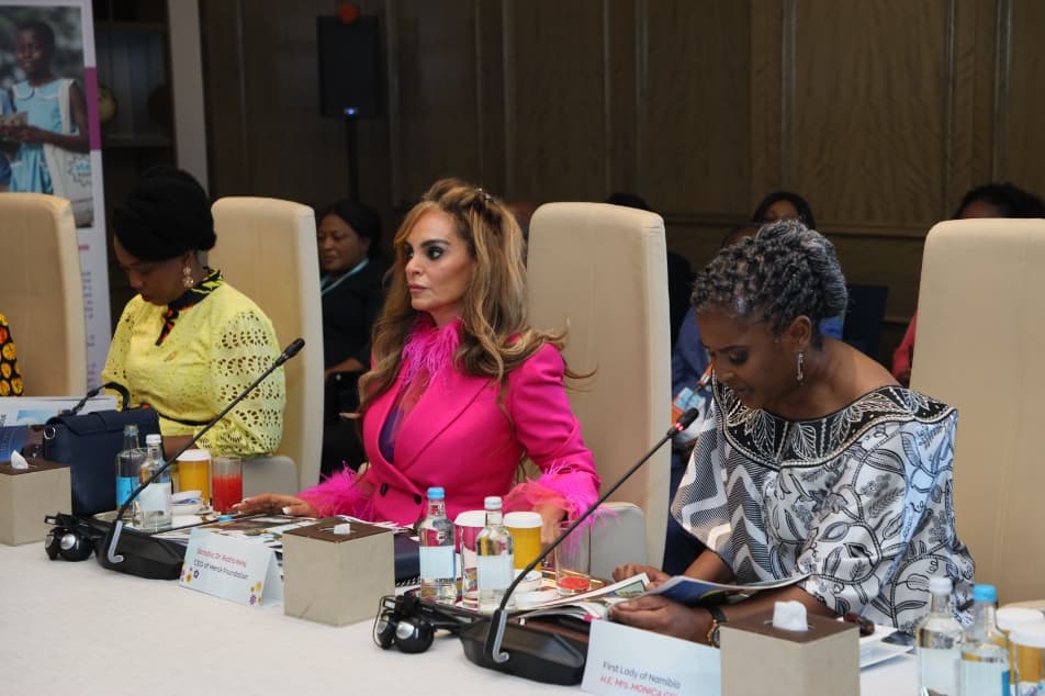 Senator, Dr. Rasha Kelej with African First Ladies and also Ambassadors of Merck Foundation “More Than a Mother” Campaign during Merck Foundation First Ladies Initiative - MFFLI Committee 2022