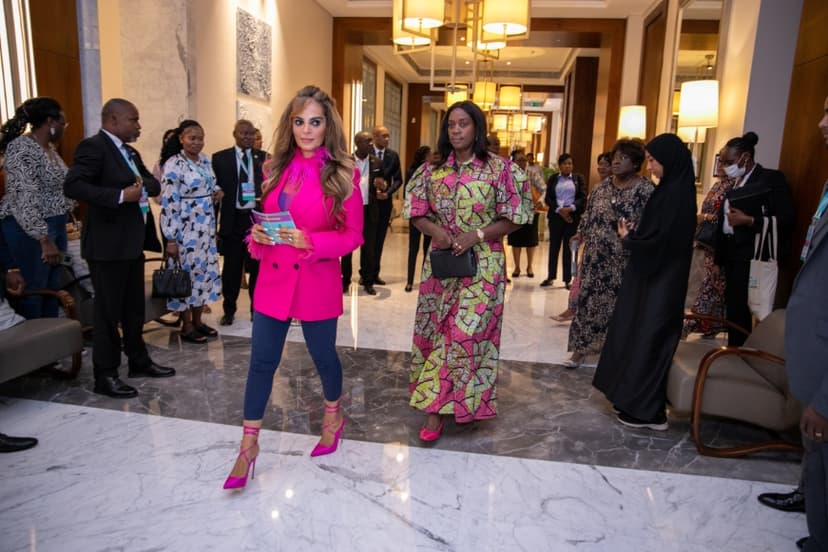 Senator, Dr. Rasha Kelej with African First Ladies and also Ambassadors of Merck Foundation “More Than a Mother” Campaign during Merck Foundation First Ladies Initiative - MFFLI Committee 2022