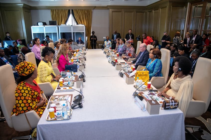 African First Ladies and Senator, Dr. Rasha Kelej during Merck Foundation First Ladies Initiative - MFFLI Committee 2022