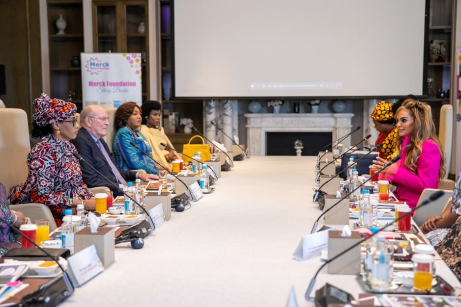 African First Ladies and Senator, Dr. Rasha Kelej during Merck Foundation First Ladies Initiative - MFFLI Committee 2022