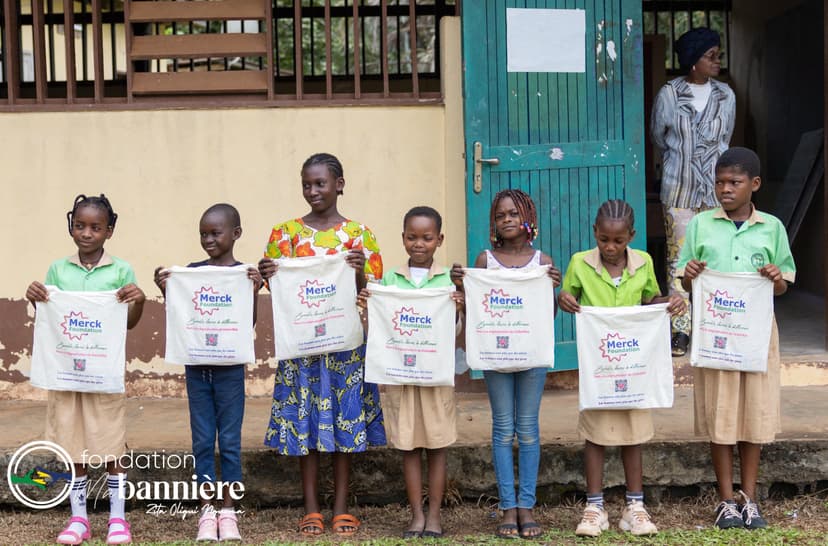 Merck Foundation Educating Linda Program: Donation in Gabon