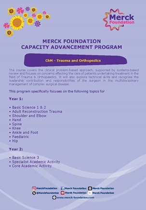 ChM Trauma and Orthopedics | MF Capacity Advancement Program