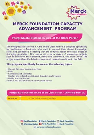 Postgraduate Diploma in Care of the Older Person | MF Capacity Advancement Program